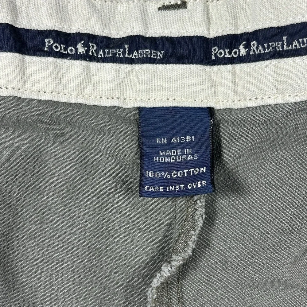 Vintage Polo Ralph Lauren Andrew Pant Olive Pleated Chino 34x36 Cotton